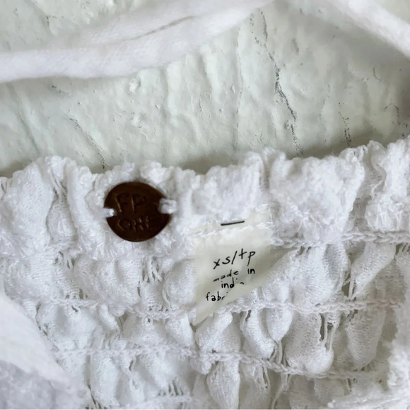 Free People Adella Lace Bralette White Sz XS - Picture 3 of 5